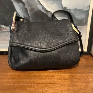 Vince Camoto Pebble Leather Crossbody Handbag, Black